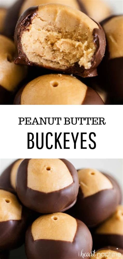 Easy Buckeye Recipe Creamy Peanut Butter Buckeye Balls Dipped In