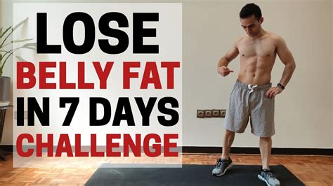 7 Day Belly Fat Challenge Lose 1 2 Inches Youtube