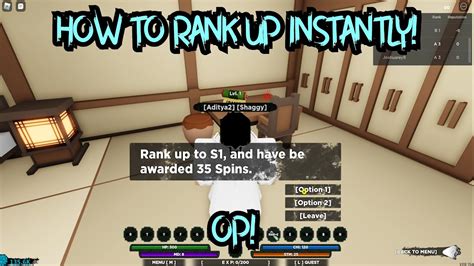 How To Rank Up Instantly With Rellcoins New Shindo Life Roblox