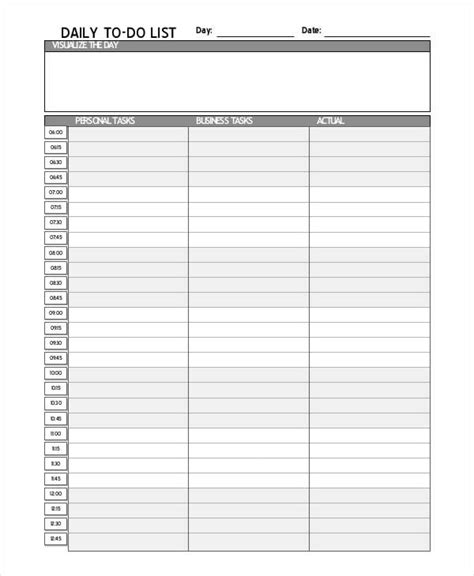 Daily To-Do List Template - 7+ Free PDF Documents Download