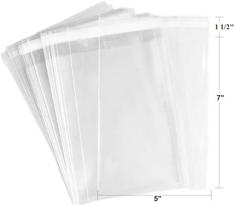 Amazon Ct Adhesive Treat Bags X Clear Mils Thick Self