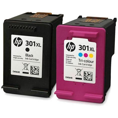 HP 301XL Black & HP 301XL Colour Ink Cartridges