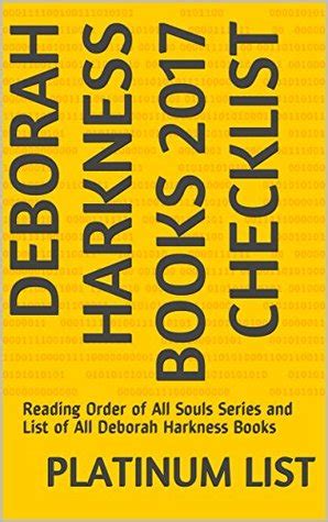 Deborah Harkness Books 2017 Checklist: Reading Order of All Souls ...