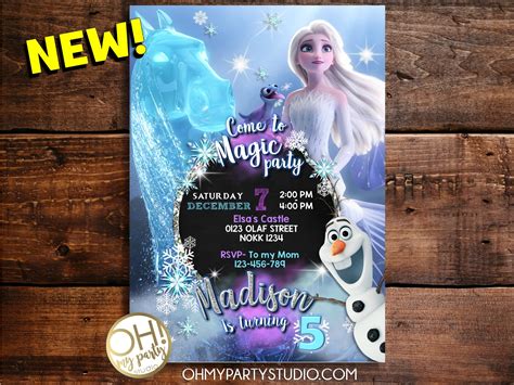 Frozen 2 Birthday Invitation Frozen Drive By Invitation Frozen Invit