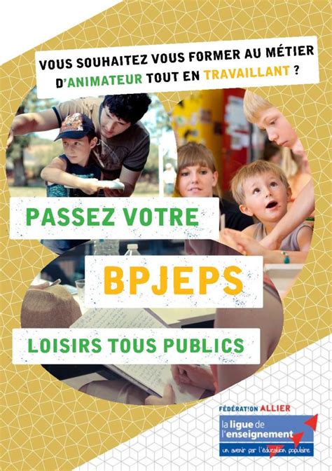 Formation Bpjeps Ligue De L Enseignement De L Allier