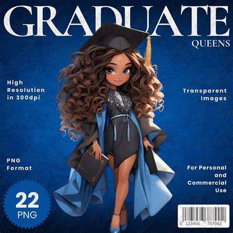 Graduation Queens Clipart Celebrate Success With Stylish Graduates ...