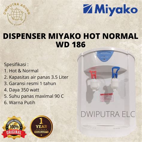 Jual DISPENSER AIR GALON ATAS MIYAKO WD WD WD HOT NORMAL Shopee Indonesia