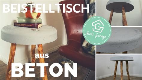 Betontisch Selber Bauen Beistelltisch Diy Tisch Aus Beton Beton