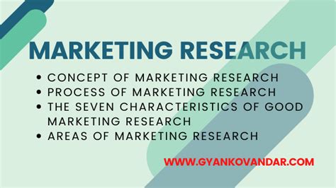 Marketing Research Definition Process 7 Good Characteristics And Areas Gyanko Vandar