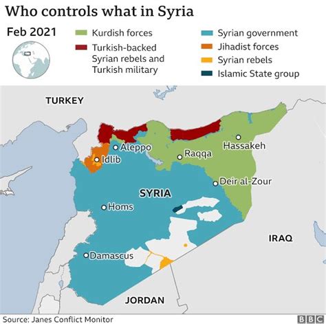 Syrian Civil War Map 2022