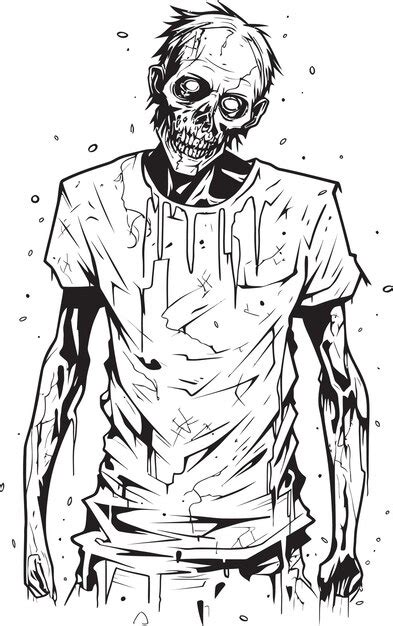 Premium Vector Dreadful Vector Characterization Full Body Zombie