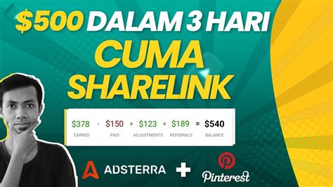 Cara Menghasilkan 100 Di Adsterra Hanya Dengan Sebar Link Tanpa