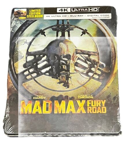 Mad Max Fury Road Steelbook 4K Ultra HD Blu Ray Digital Copy New