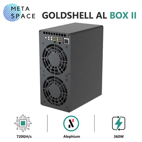 New Goldshell Al Box Ii Gh S W Alph Miner Alephium Miner Al Box