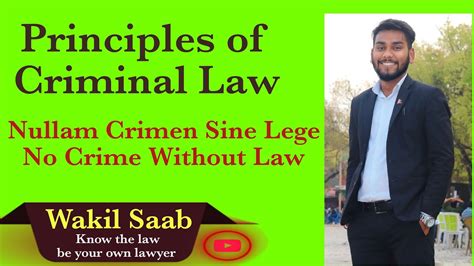 Nullam Crimen Sine Lege No Crime Without Law Principle Of Criminal