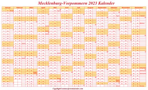 Sommerferien Mecklenburg Vorpommern Kalender Sommerferien Kalender