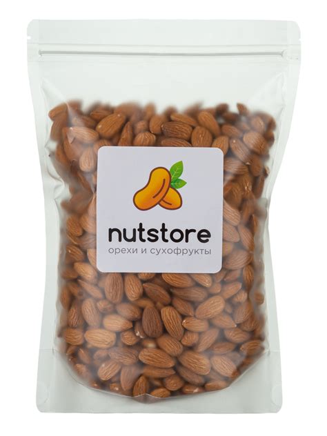 NutStore Миндаль сырой, отборный крупный, ПРЕМИУМ орехи (500 гр ...
