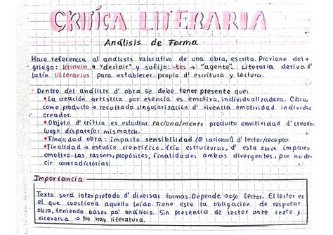 Solution La CrÍtica Literaria El Análisis De La Forma Y Fondo