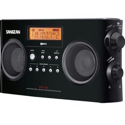 SANGEAN PR D5 BK Digital Portable Stereo Receiver With AM FM Radio