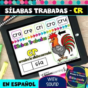 Cr Syllables In Spanish S Labas Trabadas Cr Boom Cards Distance