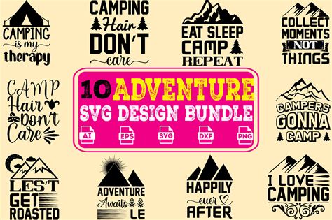 Adventure Svg Design Bundle Graphic By Craft Design · Creative Fabrica