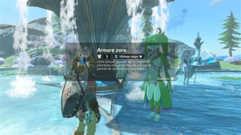 Armure Zora Zelda Tears Of The Kingdom O L Obtenir Et Comment La