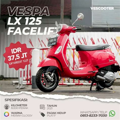 Piaggio Vespa Matic Lx Iget Facelift Good Condition Dijual Co Id