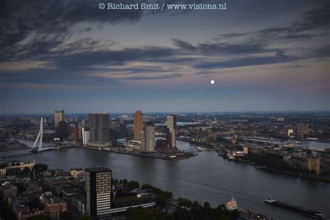 Skyline Of The City Of Rotterdam View From Euromast Architecture Sky