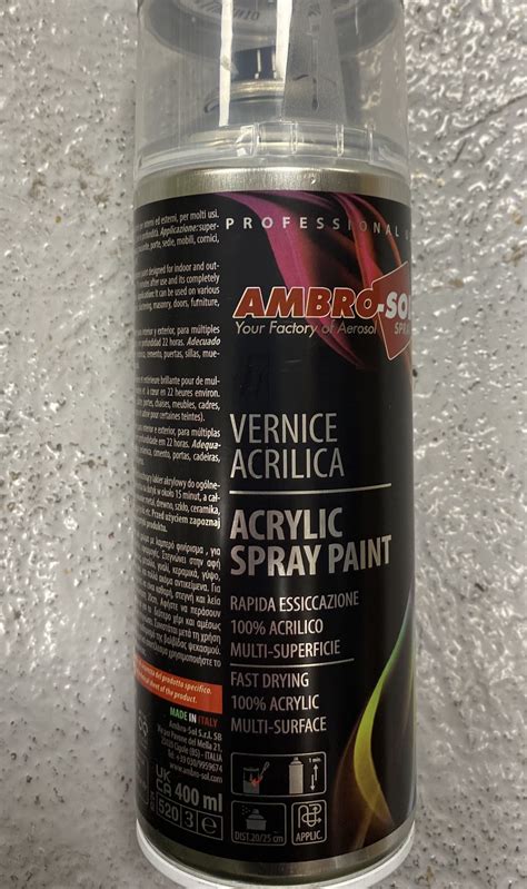 Ambro Sol ACRYLIC SPRAY PAINT 400 ML Matt Transparent Frank Roche