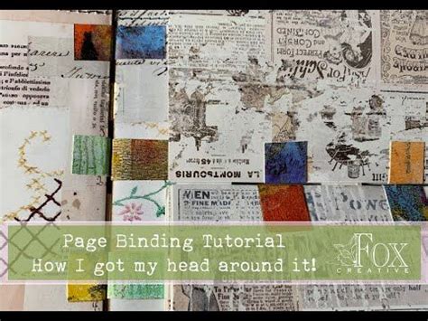 Tracie Fox Love Junk Journals Page Binding Tutorial YouTube Sep 8