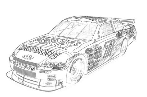 Nascar Sketch at PaintingValley.com | Explore collection of Nascar Sketch