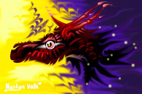 Red Dragon By Nastya Volk On Deviantart