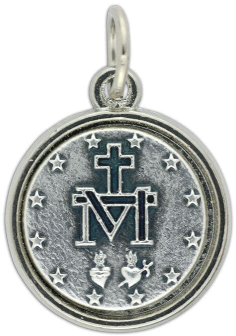 Buy Round Silver Miraculous Medal, Latin, 1in | Gifts Catholic