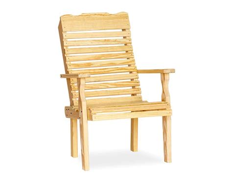 Alternate Views Of Treated Pine Curve Back Chair