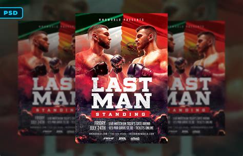 Mma Boxing Flyer Psd Behance