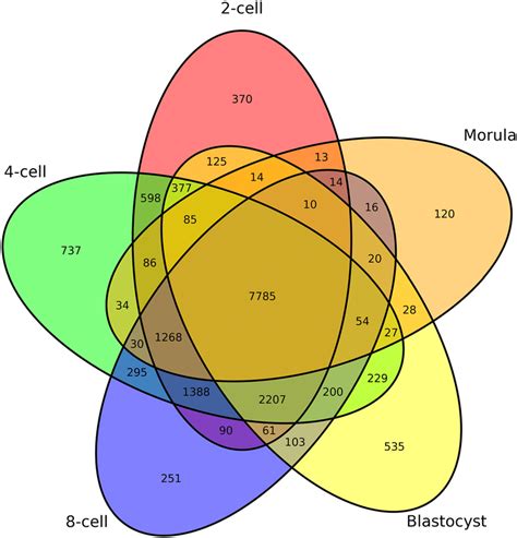 Venn diagram of gene expression during in vitro pre-implantation... | Download Scientific Diagram