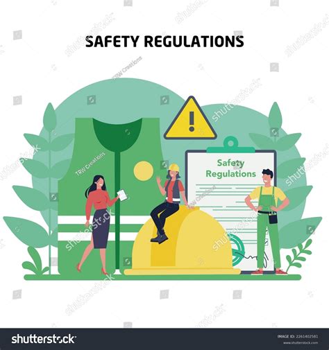 Safety Regulations Man People Health Work Stock Vector Royalty Free