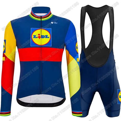 Conjunto De Maillot De Ciclismo Equipo Lidl 2024 Ropa De Ciclismo Campe