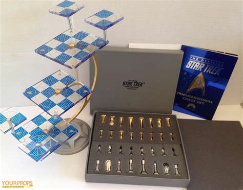 Star Trek The Original Series Franklin Mint Tri D Chess Set Replica Tv