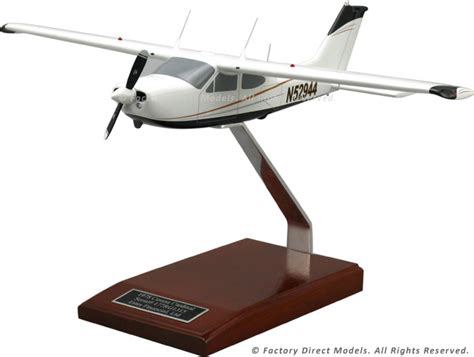 Cessna Cardinal Mahogany Airplane Model Factory Direct Models