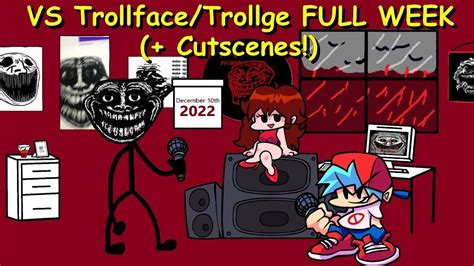 FNF VS Trollface Trollge FULL WEEK Cutscenes Friday Night Funkin