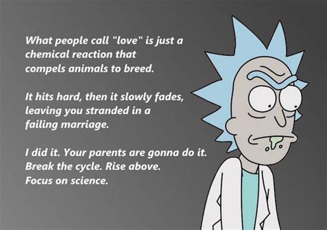 Love Is Sooo Overrated Rick Was Right R Rickandmorty