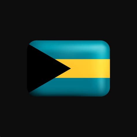 Premium Vector The Bahamas Flag 3d Icon National Flag Of The Bahamas