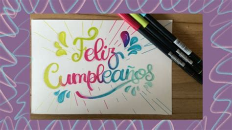 Feliz Cumpleaños en Lettering Lettering Happy Birthday Drawing