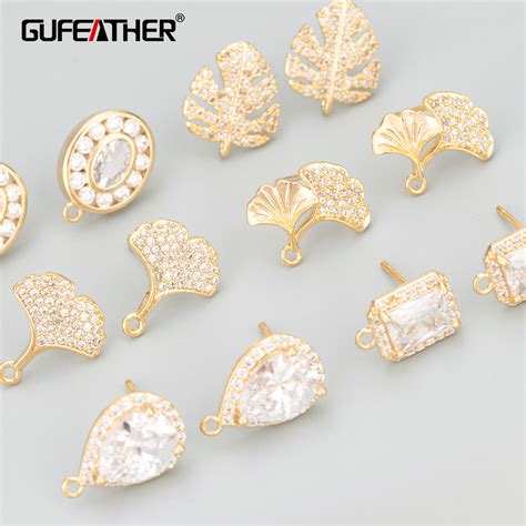 GUFEATHER MB73 Jewelry Accessories Nickel Free 18k Gold Rhodium Plated