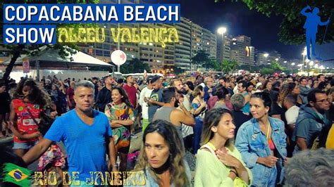 Walking Rio De Janeiro Copacabana Beach Boardwalk Alceu Valen A