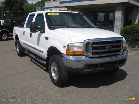 2000 Oxford White Ford F250 Super Duty Xlt Crew Cab 4x4 50466379 Car Color