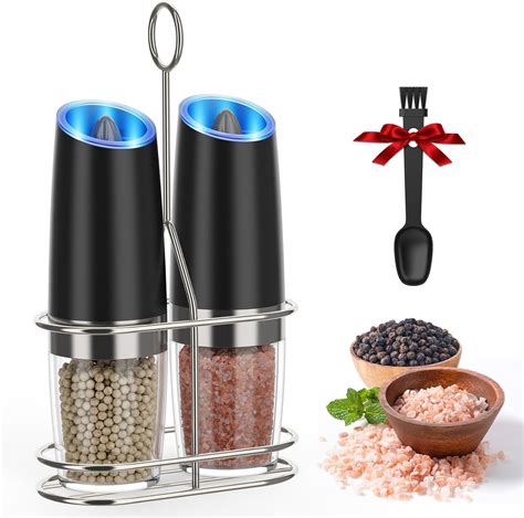 Gravity Electric Pepper And Salt Grinder Set Battery Powered Salt And