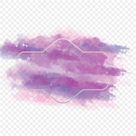 Purple Smoke Cloud Png Transparent Abstract Watercolor Brush Purple