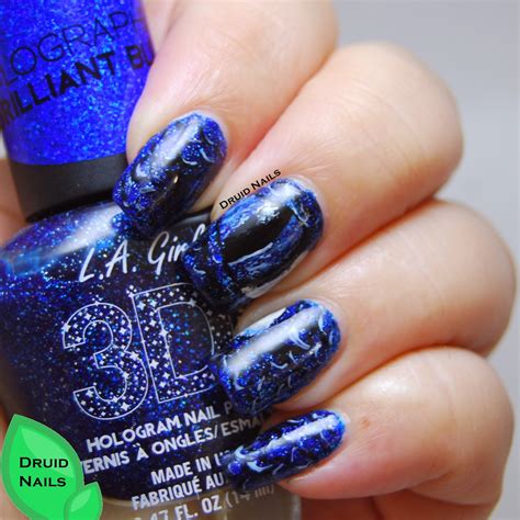 Druid Nails: Nail Art Ideas Linkup - September - Sapphire